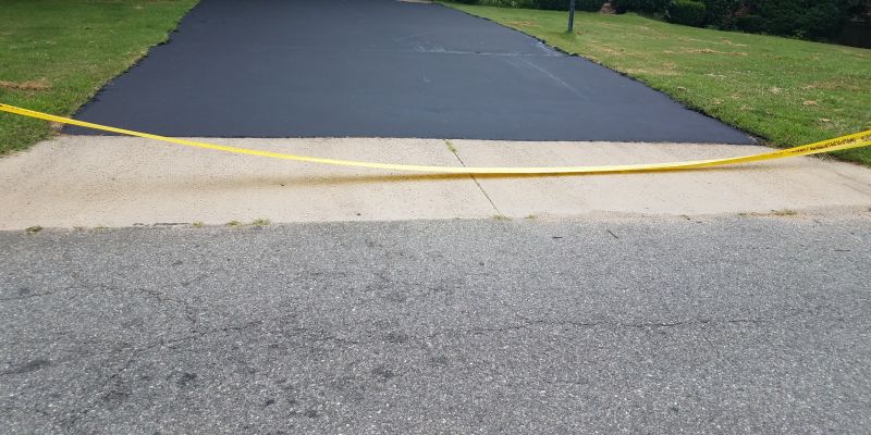 Resurfaced Asphalt Driveway